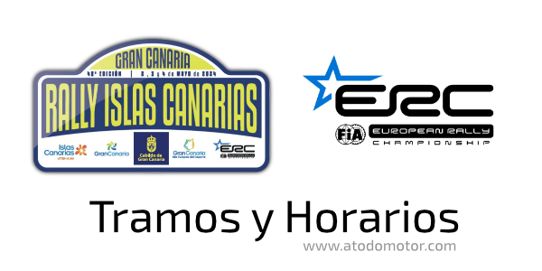 Tramos y Horarios del Rally Islas Canarias ERC 2024
