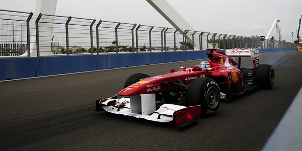 Fernando Alonso, segundo en Valencia