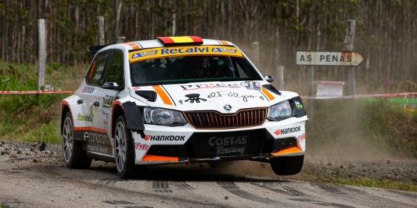 Luis Vilariño y David Míguez en el Skoda Fabia R5