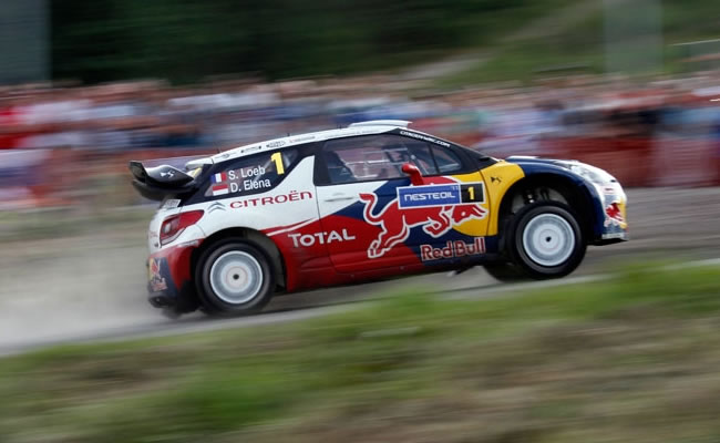 Loeb en el pasado Rally de Finlandia