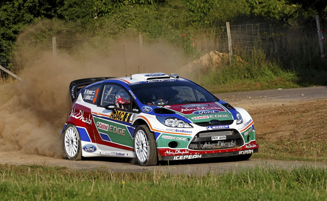 Mikko Hirvonen en el Rally de Alemania