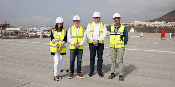 Visita del presidente del Cabildo de Gran Canaria a la Autoterminal de Domingo Alonso Group