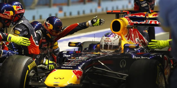 Sebastian Vettel en el pasado GP de Singapur