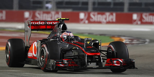 Jenson Button en el pasado GP de Singapur