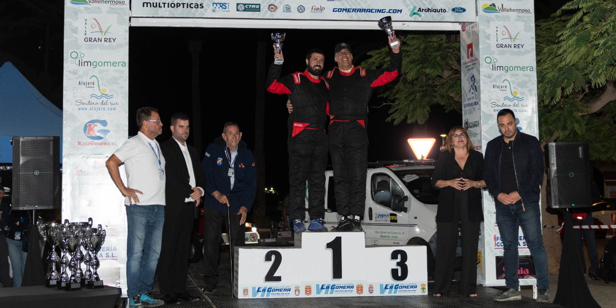 Podio del VII Rallysprint La Gomera - Copa Multiópticas