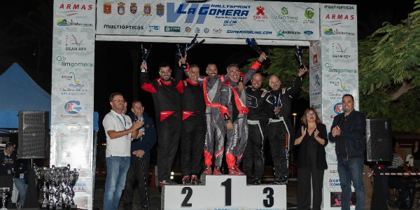 Podio del Rallysprint La Gomera