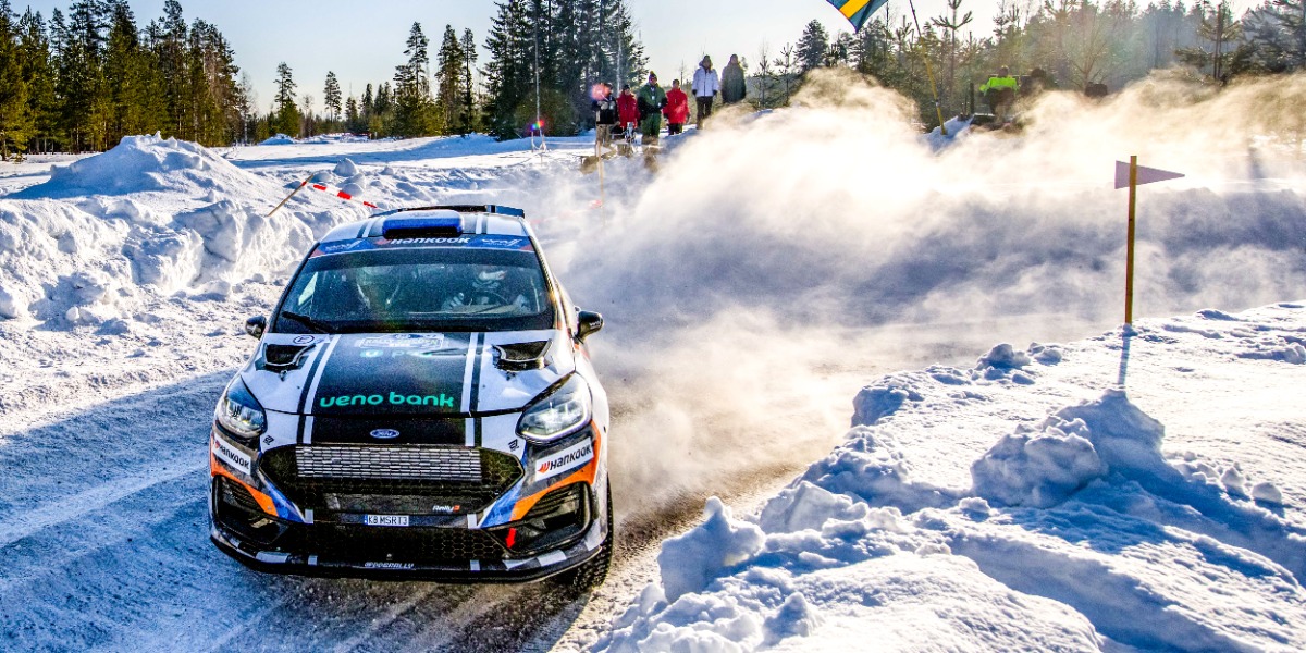 Rogelio Peñate y Diego Domínguez en el Rally de Suecia 2025