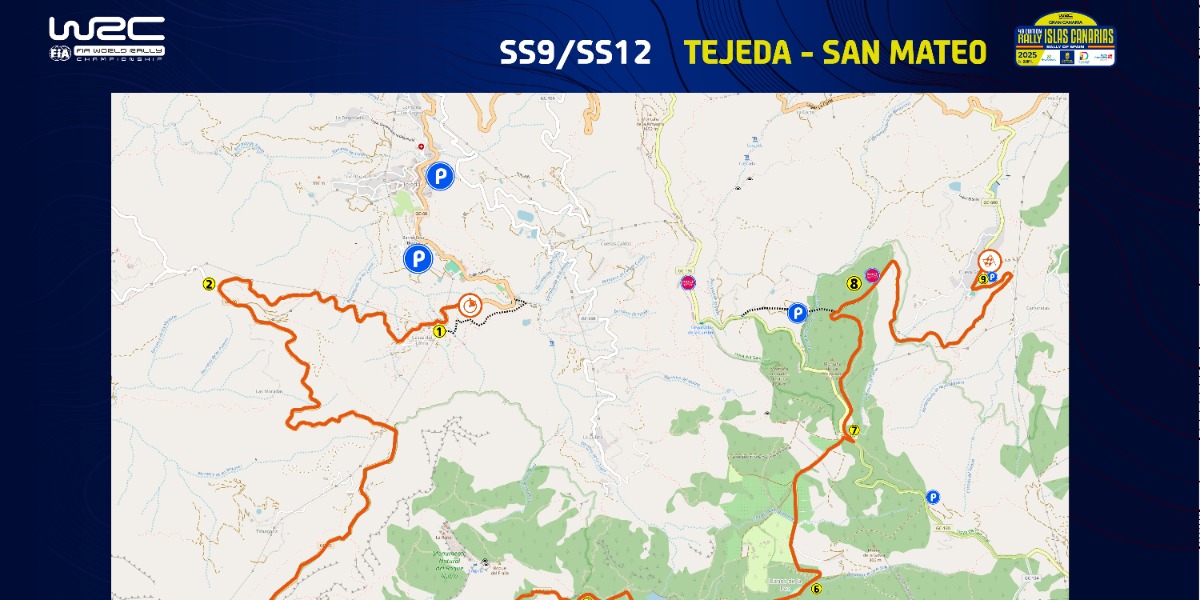 El penúltimo tramo del sábado del 49 Rally Islas Canarias: Tejeda - San Mateo