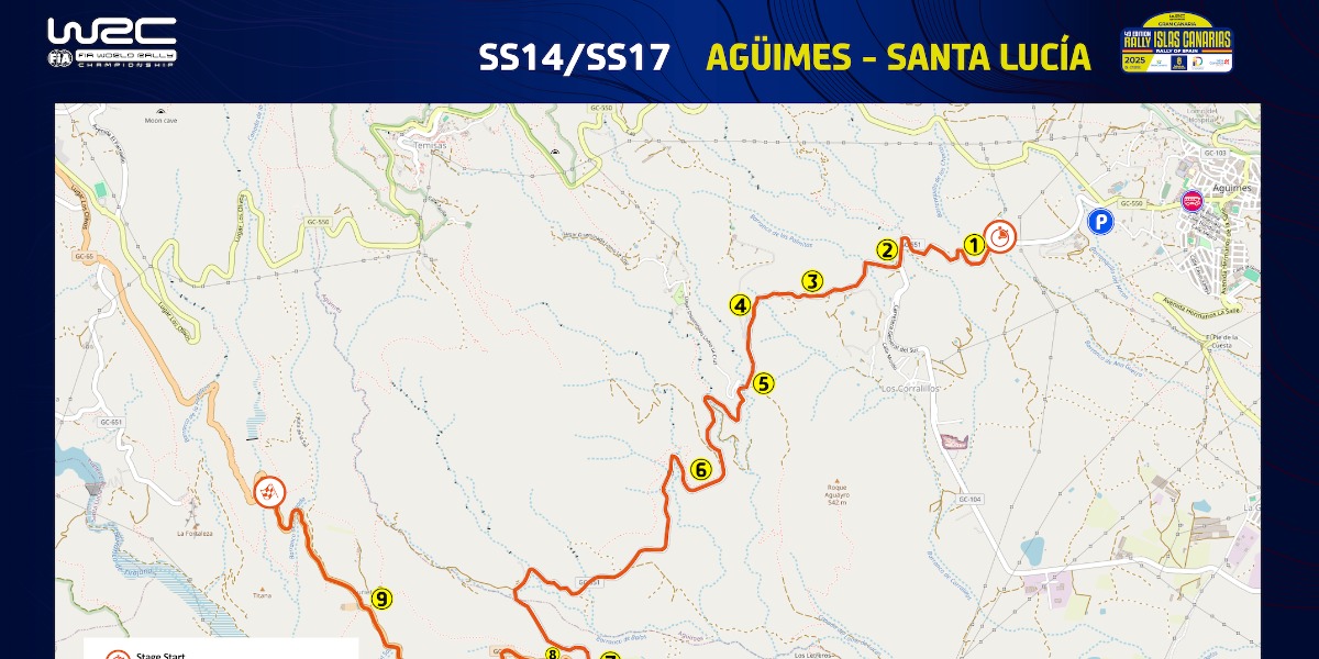 Rally Islas Canarias WRC 2025: protagonismo del sur de Gran Canaria el domingo