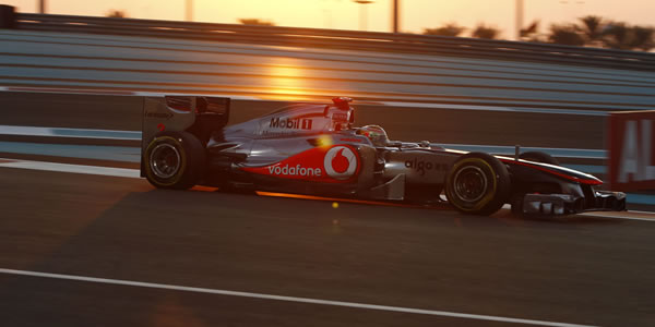 Hamilton en el último Gran Premio