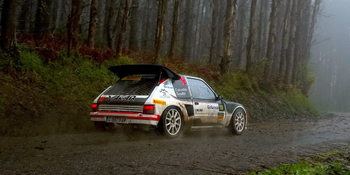 Darío Calviño destacó en la Copa Top Ten Pirelli 'B' en el Rallye de A Coruña