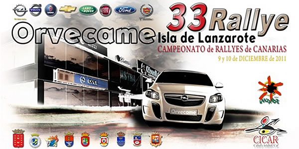 Lista Oficial Inscritos del Rallye Isla de Lanzarote