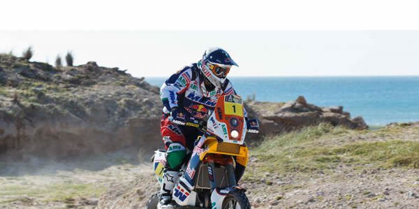 Marc Coma, líder tras la segunda etapa. Fotografía de Dutch Dakar Press Team