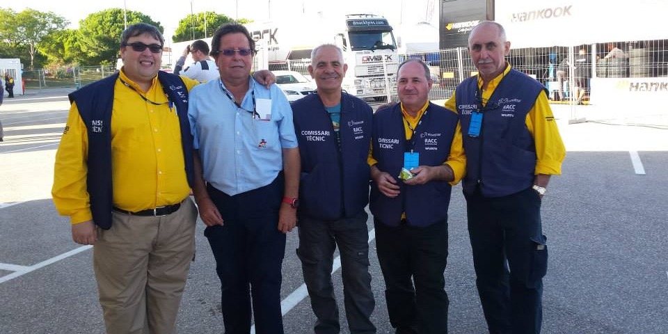 Juan Ignacio Díaz junto a sus compañeros comisarios