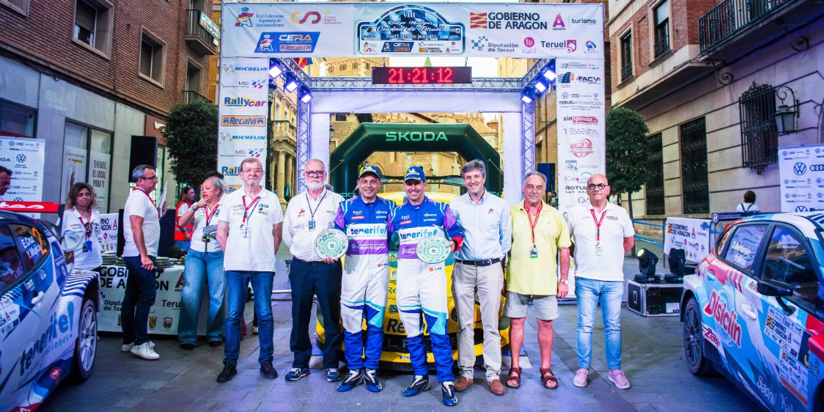 Enrique Cruz y Yeray Mujica en el Rallye Mudéjar Ciudad de Teruel 2025