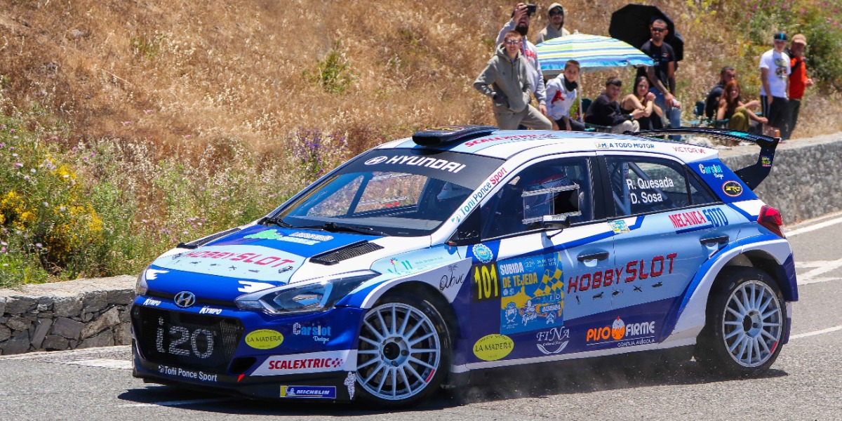 Raúl Quesada en el Hyundai i20 R5