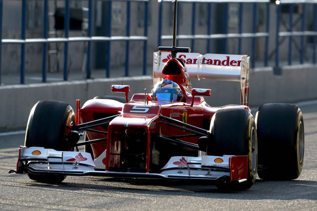 Ferrari hizo pruebas de aerodínamica