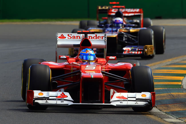Fernando Alonso en la clasificación del Gran Premio de Australia 2012