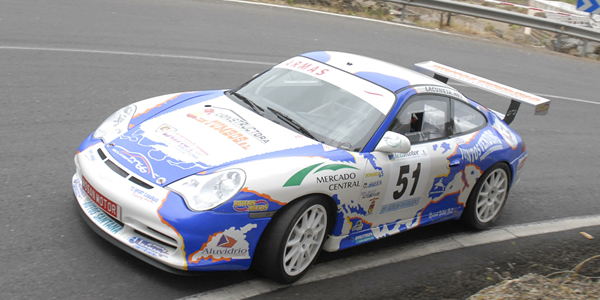 Modesto Martín con Porsche, ganador en Arucas