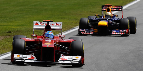 Alonso en el Gran Premio de Alemania 2012, donde salió victorioso