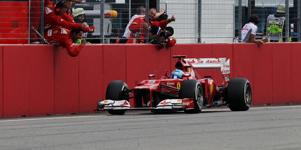 Alonso en el Gran Premio de Alemania 2012