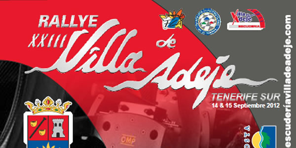 Lista Oficial de Inscritos del Rallye Villa de Adeje 2012