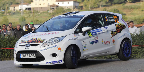 Marco Lorenzo con el Ford Fiesta R2 en el Rally Príncipe de Asturias