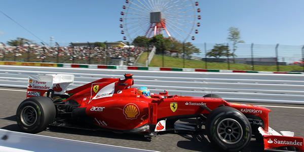 Fernando en el Gran Premio de Japón