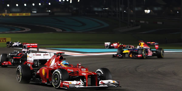 Fernando Alonso en el Gran Premio de Abu Dhabi