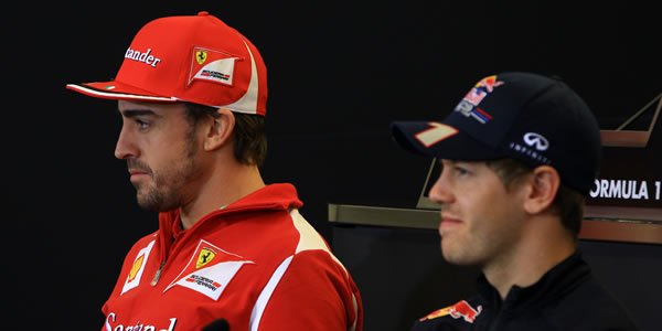 Vettel y Alonso en Estados Unidos