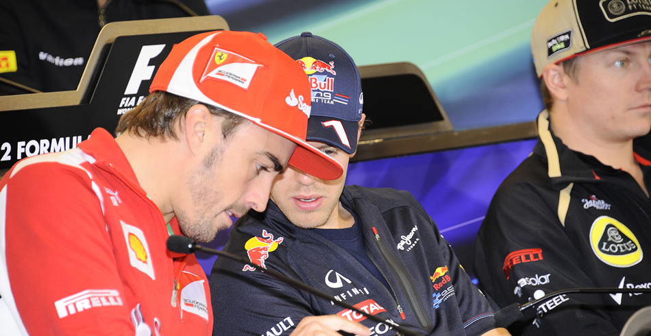 Alonso y Vettel en la pasada temporada 2012