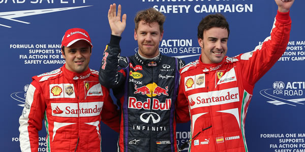 Sebastian Vettel saldrá primero y Alonso tercero