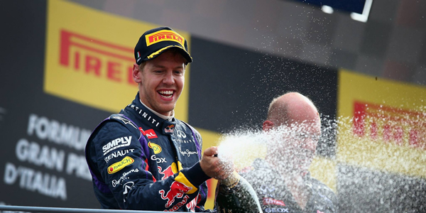 Vettel en el Gran Premio de Italia