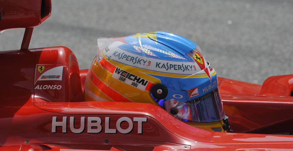 Fernando Alonso acabó noveno en Bahréin