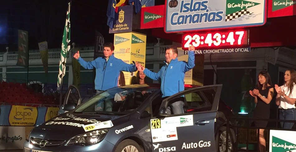 DISA AutoGas en el rally Islas Canarias 2015