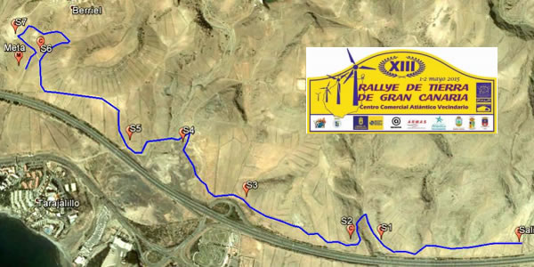 Recorrido del XIII Rallye de Tierrra Gran Canaria