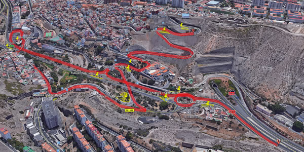 Tramo urbano del Rally Islas Canarias ERC 2017