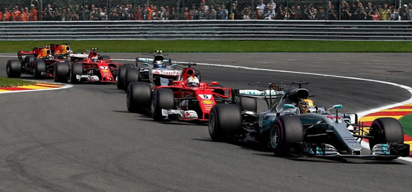 Victoria de Lewis Hamilton en el GP de Belgica