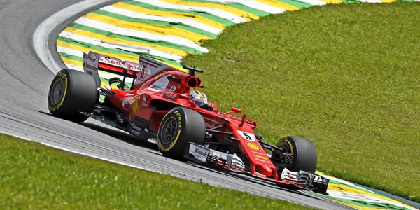 Sebastian Vettel, vencedor del Gran Premio de Brasil