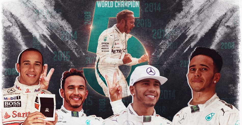 Lewis Hamilton, pentacampeon del mundo de F1