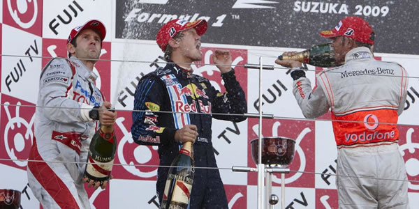 Podium del Gran Premio de Japón 2009