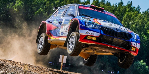 Pepe López, satisfecho tras su Rally de Estonia en el WRC3