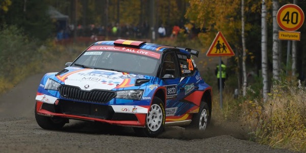 Pepe López, cuarto en el Rally de Finlandia WRC3