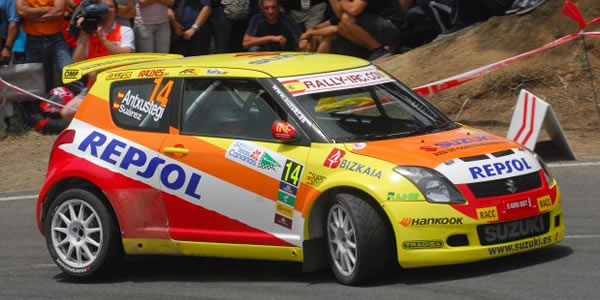 Gorka Antxustegi en el pasado Rally Islas Canarias