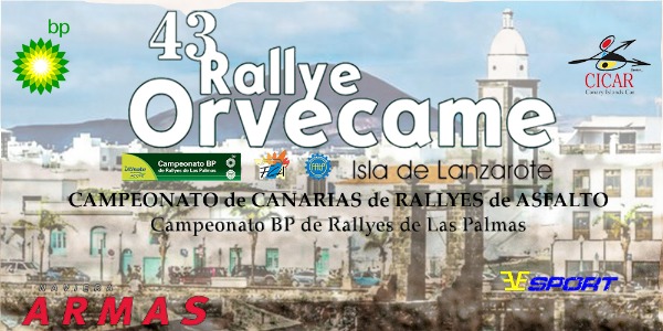 Lista de Inscritos del Rallye Orvecame - Isla de Lanzarote 2022
