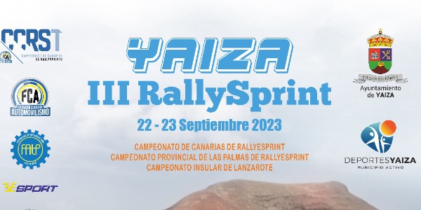Este jueves 14 de septiembre se cierran las inscripciones del Rally Sprint Yaiza