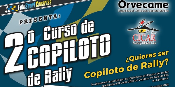 Se presenta el cartel del 2º Curso de Copiloto en Lanzarote