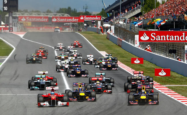 Salida del Gran Premio de España 2011
