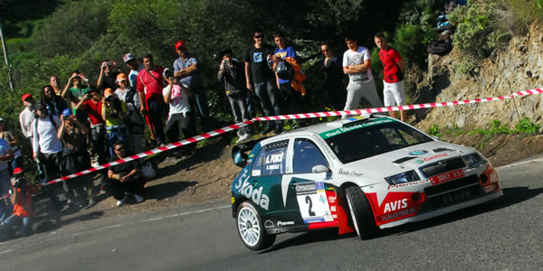 Antonio Ponce y Rubén González, en el pasado Rallye de Santa Brígida