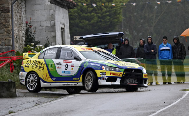 Alberto Meira en el pasado Rally de Cantabria